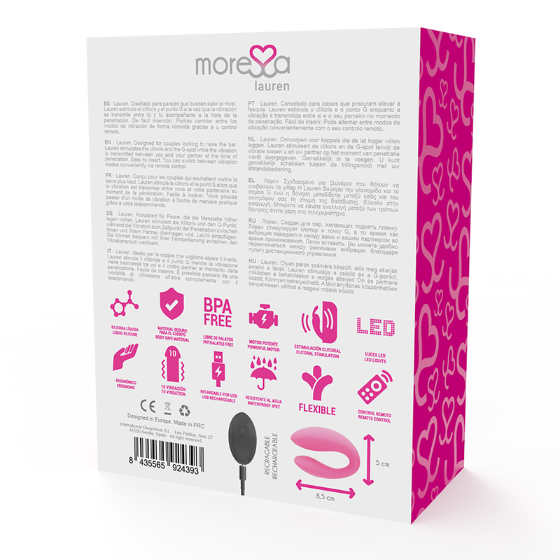MORESSA - Lauren Stimulator mit Fernbedienung für Paare