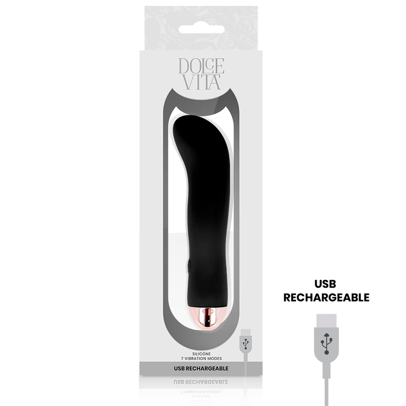 DOLCE VITA - One wiederaufladbarer Vibrator Rosa, 7 Geschwindigkeiten
