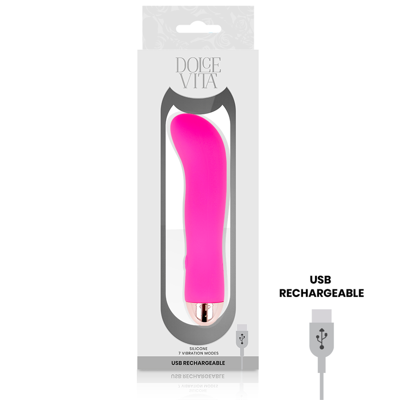 DOLCE VITA - Two wiederaufladbarer Vibrator Schwarz, 7 Geschwindigkeiten