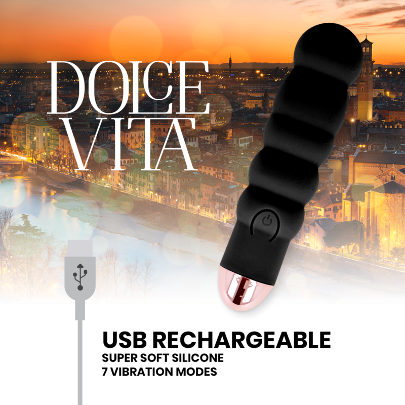 DOLCE VITA - Five wiederaufladbarer Vibrator Rosa, 7 Geschwindigkeiten