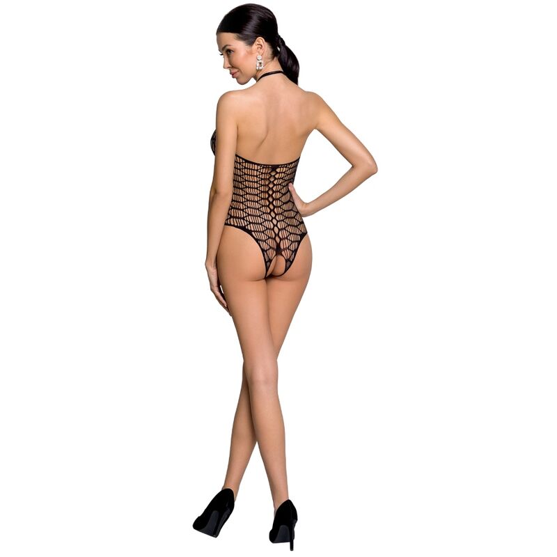 PASSION – Woman BS087 Bodystocking Schwarz One Size