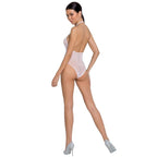 PASSION – Woman BS088 Bodystocking Weiß One Size