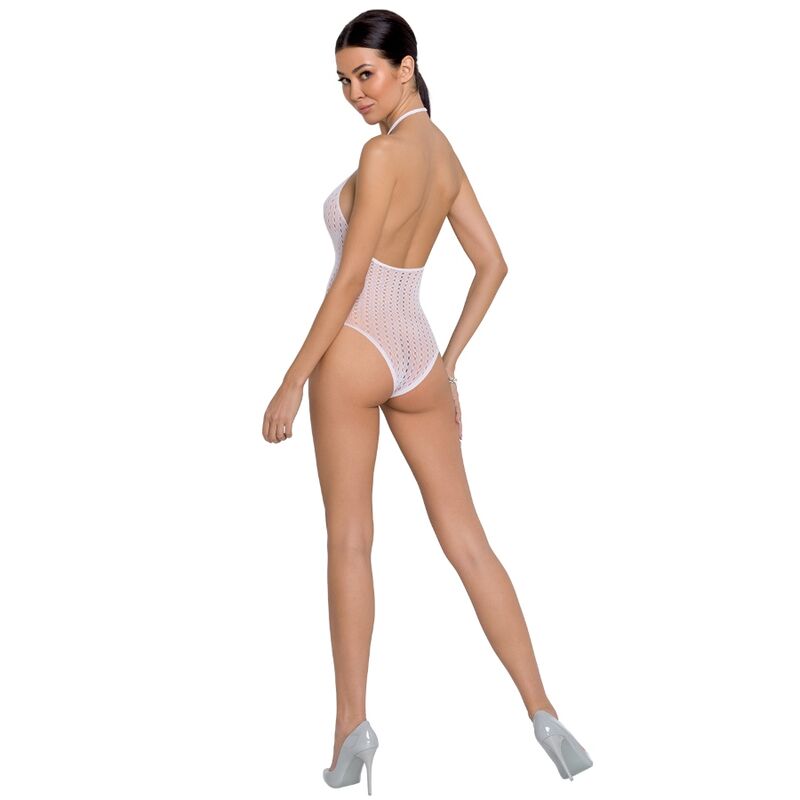 PASSION – Woman BS088 Bodystocking Weiß One Size