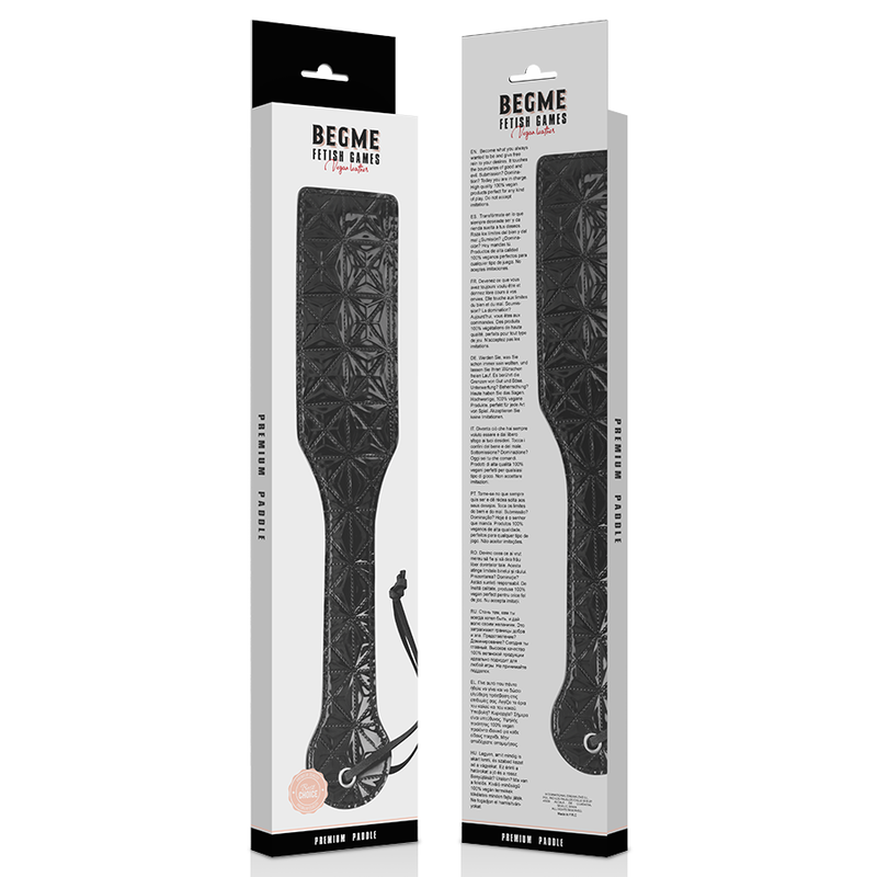 BEGME – Black Edition Kunstlederpaddel