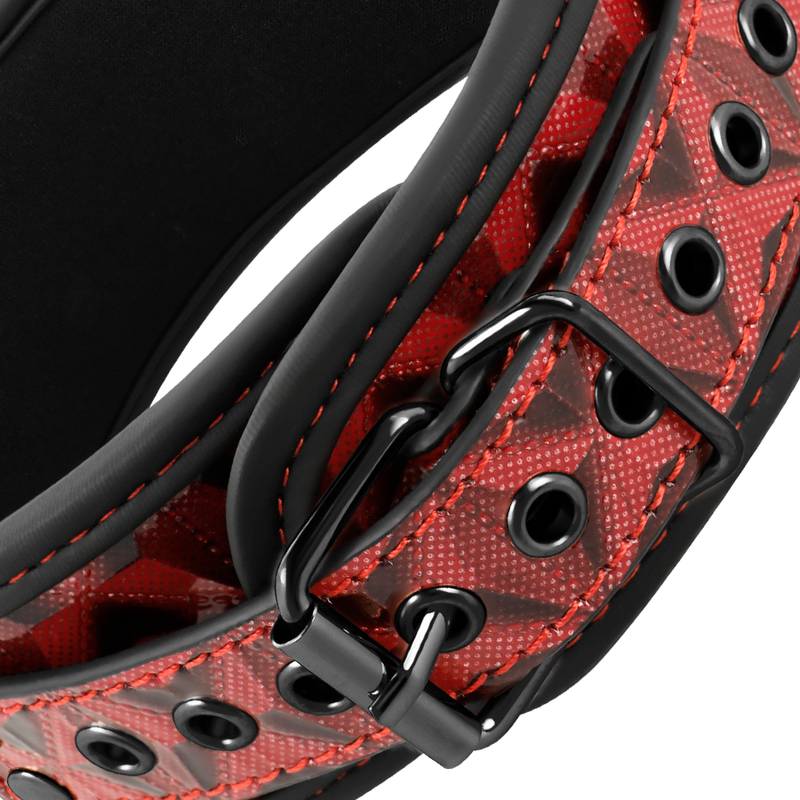 BEGME – Red Edition Halsband mit Nippelklemmen mit Neoprenfutter