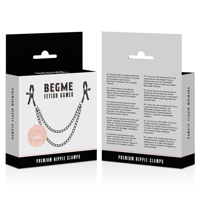BEGME – Red Edition Nippelclips mit Kette