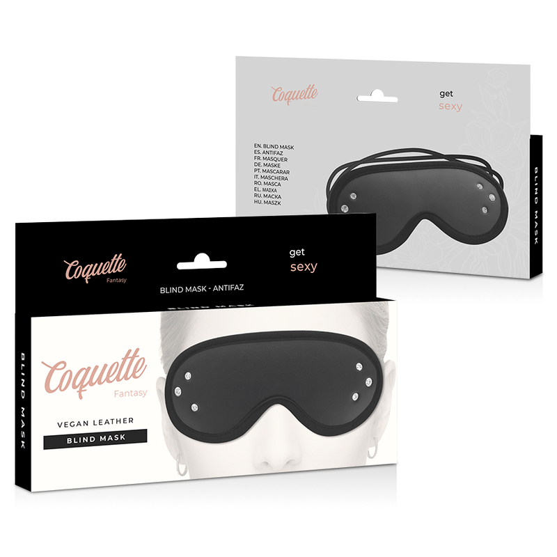 COQUETTE CHIC DESIRE – Fantasy Kunstleder Maske mit Neoprenfutter