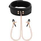 COQUETTE CHIC DESIRE – Fantasy-Nippelklemmen-Halskette mit Neoprenfutter