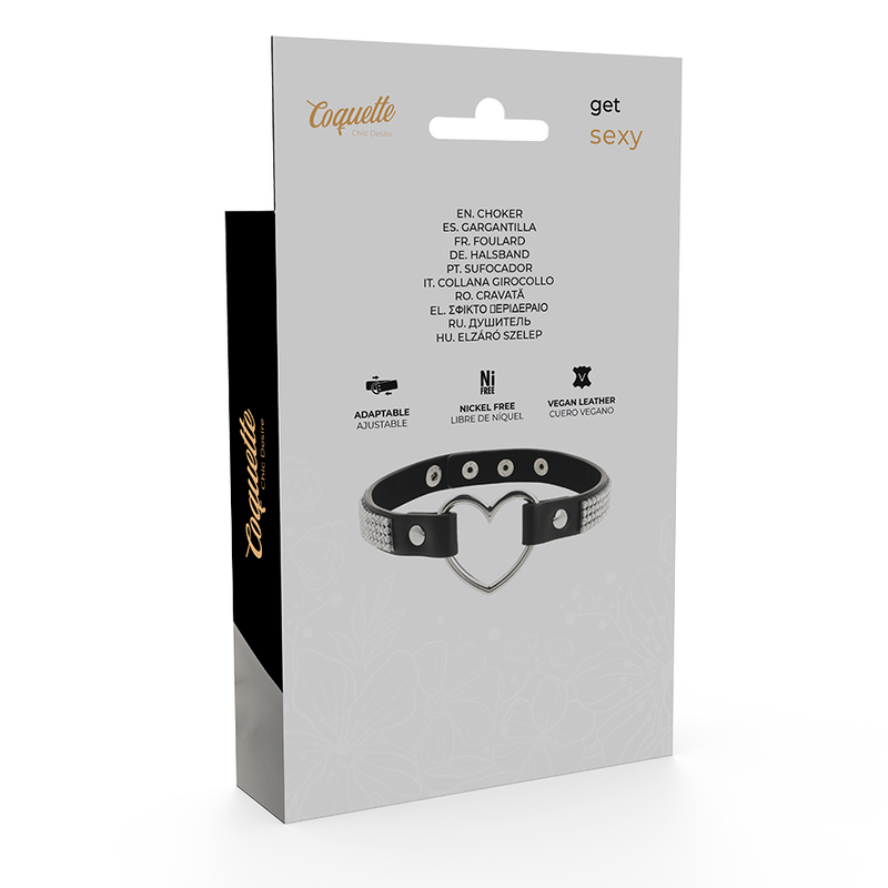 COQUETTE CHIC DESIRE – Halsband aus Kunstleder mit Herz