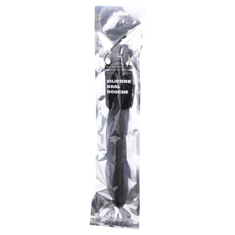 All Black - Dusche Anal klappbares Silikon 27 cm