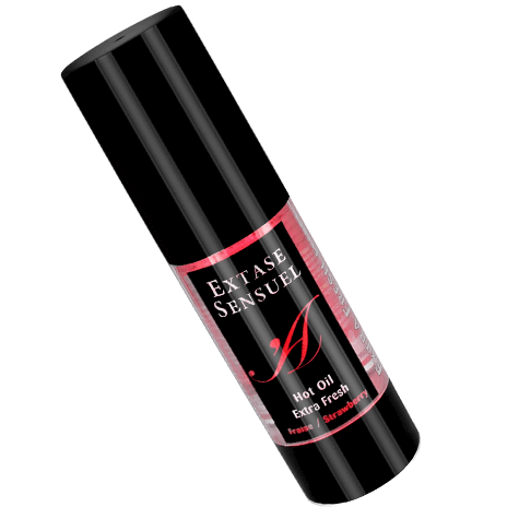 EXTASE SENSUAL - Wärmendes Reise-Massageöl mit Erdbeerduft, 35 ml