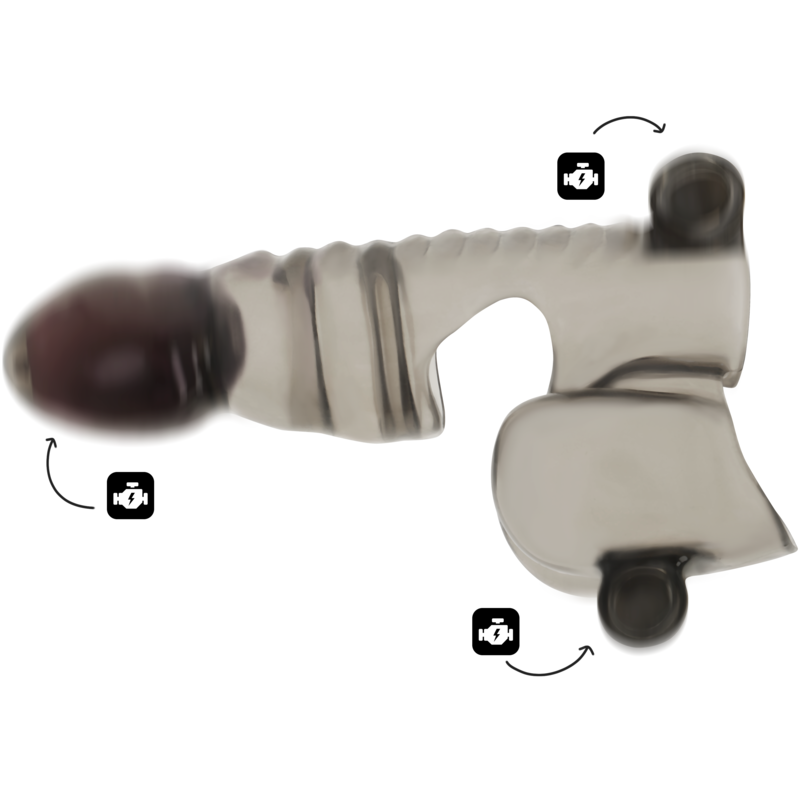 OHMAMA – Penis- und Hodenhülle mit 3 Vibrationsmotoren