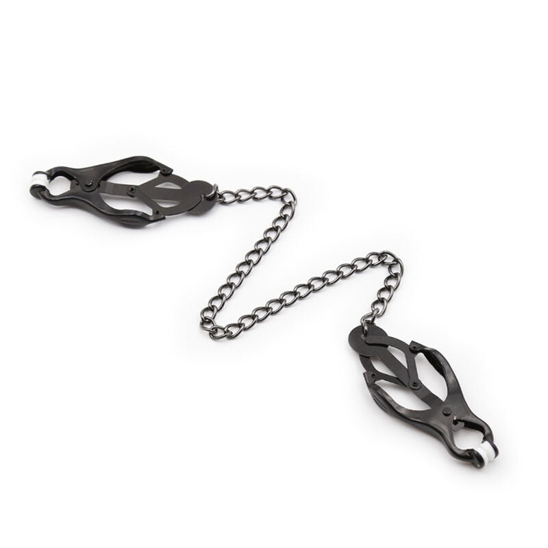 OHMAMA FETISH - OHMAMA FETISH – Japanische Nippelklammern mit schwarzer Kette NIPPELKlammern MIT SCHWARZER KETTE