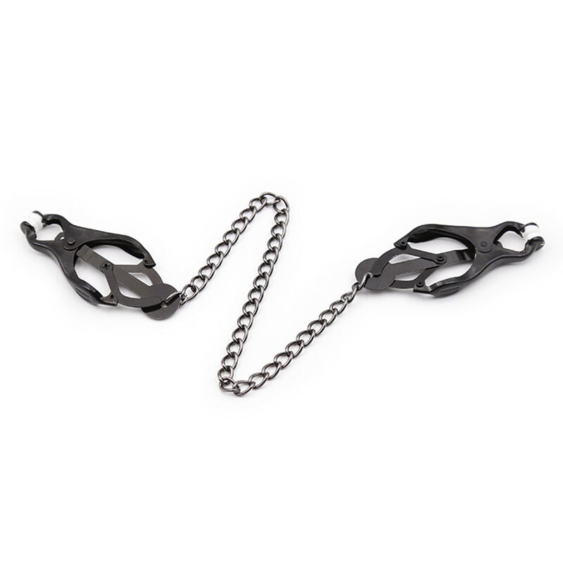 OHMAMA FETISH - OHMAMA FETISH – Japanische Nippelklammern mit schwarzer Kette NIPPELKlammern MIT SCHWARZER KETTE