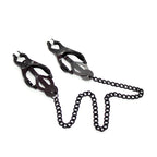 OHMAMA FETISH - OHMAMA FETISH – Japanische Nippelklammern mit schwarzer Kette NIPPELKlammern MIT SCHWARZER KETTE