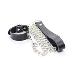 OHMAMA FETISH – Peniskette und Lederarmband mit Metallkette