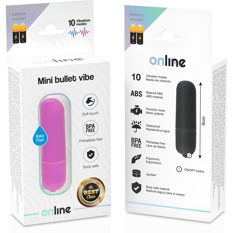 ONLINE - Mini vibrierende Kugel Lila kompakt
