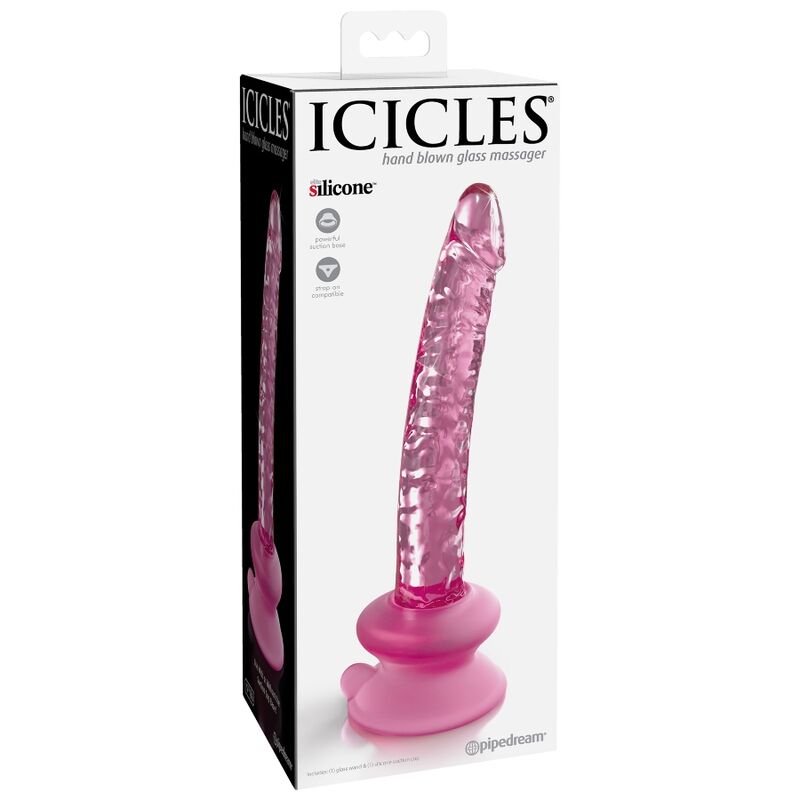 ICICLES - Nr. 86 Glasdildo mit Saugnapf