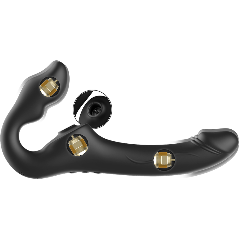 IBIZA - Trägerloser Vibrator mit Fernbedienung, 3 Motoren und 1.000 Vibrationskombinationen