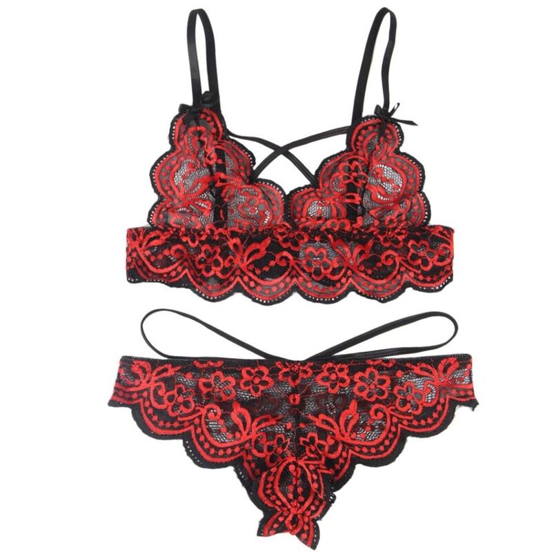 SUBBLIME – Zweiteiliges Set Spitzenoberteil & Höschen