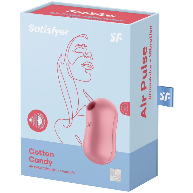SATISFYER - Cotton Candy Air Pulse Stimulator & Vibrator