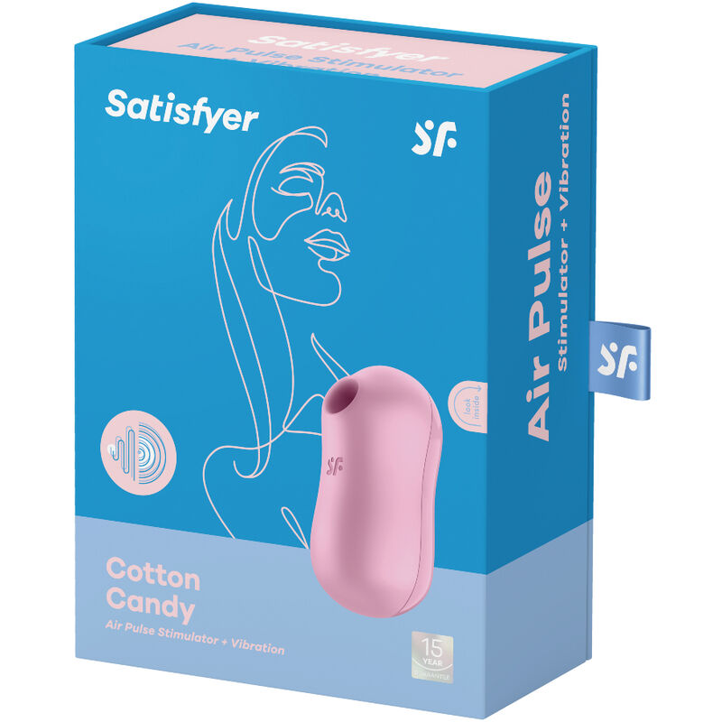 SATISFYER - Cotton Candy Air Pulse Stimulator & Vibrator