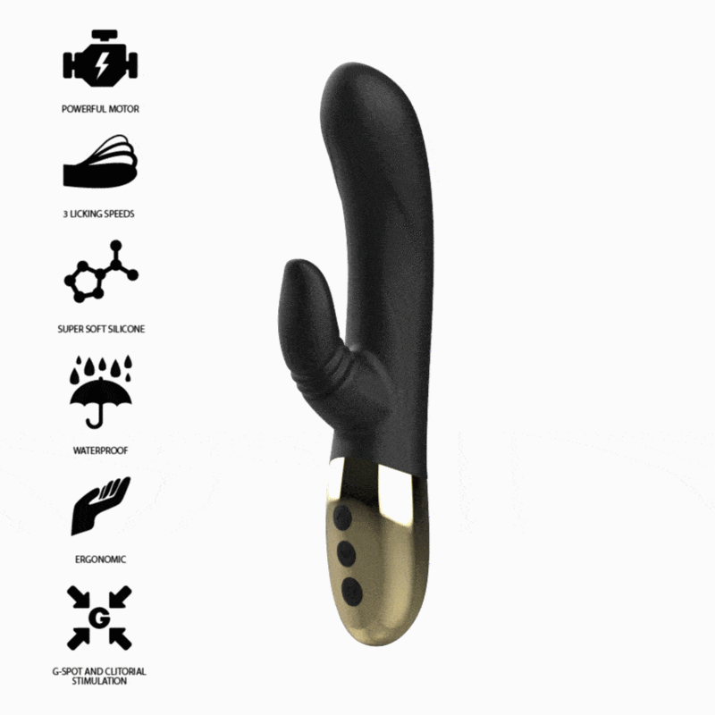 IBIZA - Vibrator mit Zungenfunktion und Rabbit-Stimulator