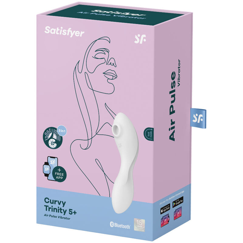 SATISFYER - Curvy Trinity 5 Air Pulse Stimulator & Vibrator App