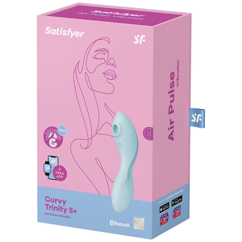 SATISFYER - Curvy Trinity 5 Air Pulse Stimulator & Vibrator App