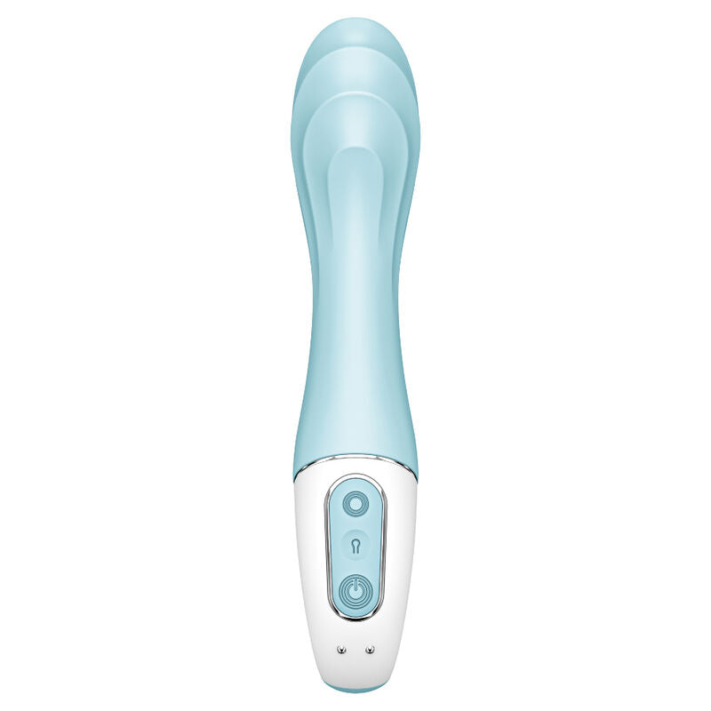 SATISFYER - Air Pump Vibrator 5+ aufblasbarer G-Spot-Vibrator App Blau