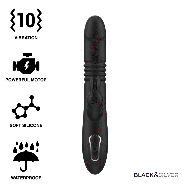 BLACK&SILVER - Kenji Stimulator mit WatchMe Wireless Technology
