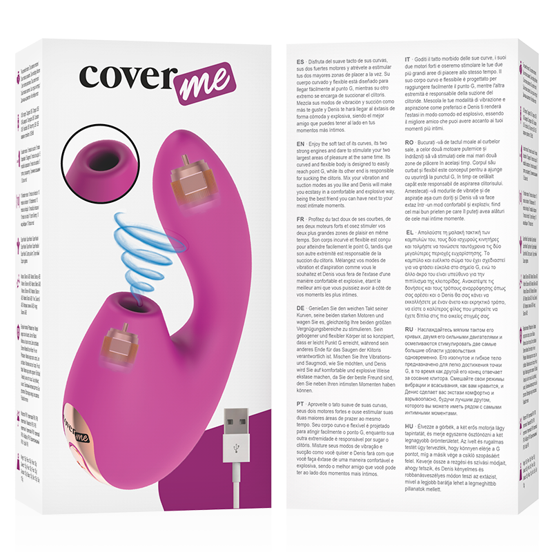 COVERME - Klitorisstimulator mit Saugfunktion & leistungsstarker G-Spot-Vibrator