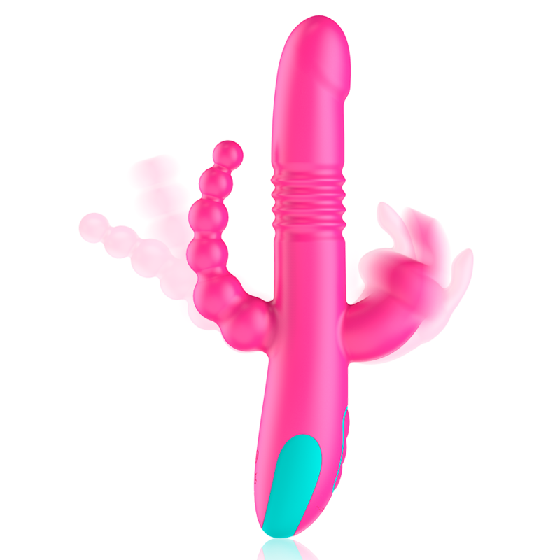 HAPPY LOKY - Donald Dreifachstimulator für Anal-, G-Punkt- und Klitorisstimulation, WatchMe-kompatibel