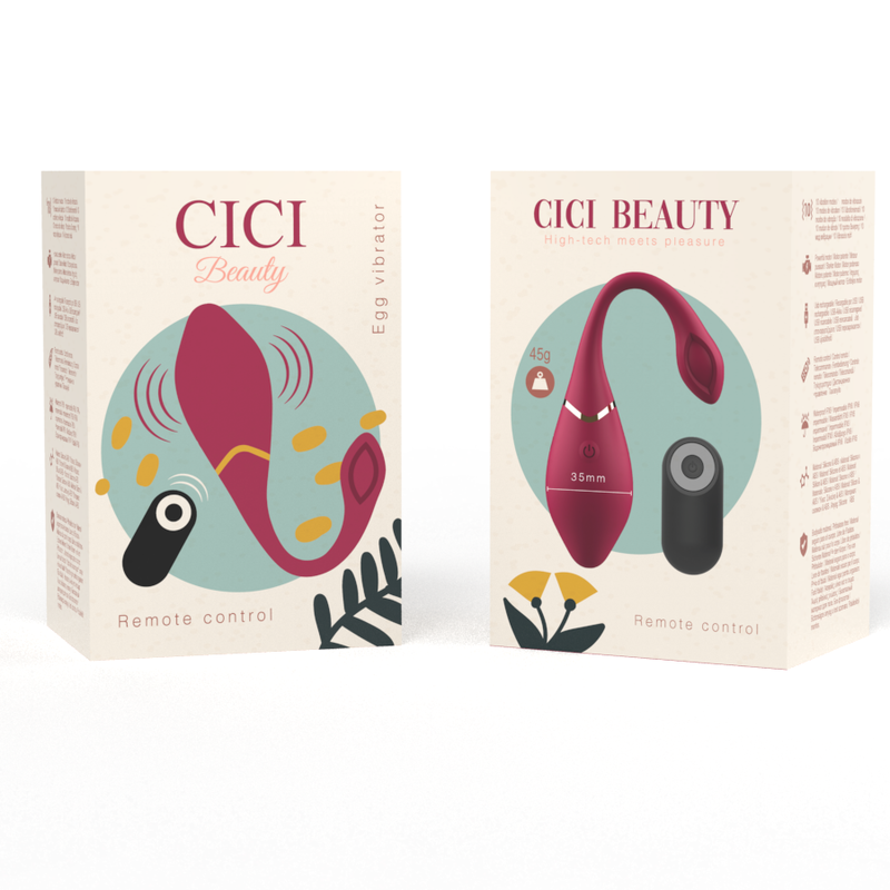CICI BEAUTY - Premium-Silikon Ei-Vibrator mit Fernbedienung