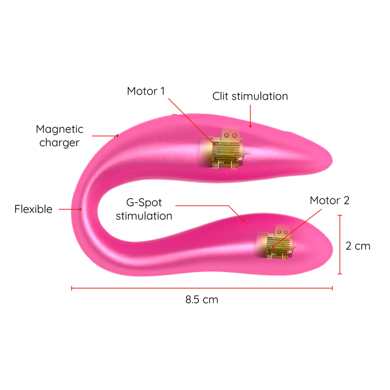 ONINDER - Lisboa G-Spot- und Klitoralstimulator - Kostenlose App