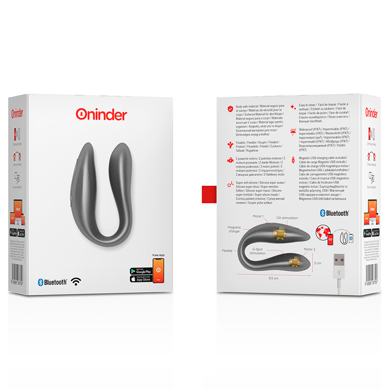 ONINDER - Lisboa G-Spot- und Klitoralstimulator - Kostenlose App
