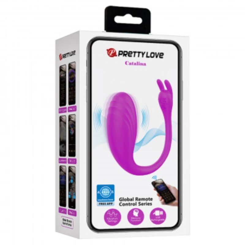 PRETTY LOVE - Catalina Massager - Kostenlose App Flieder