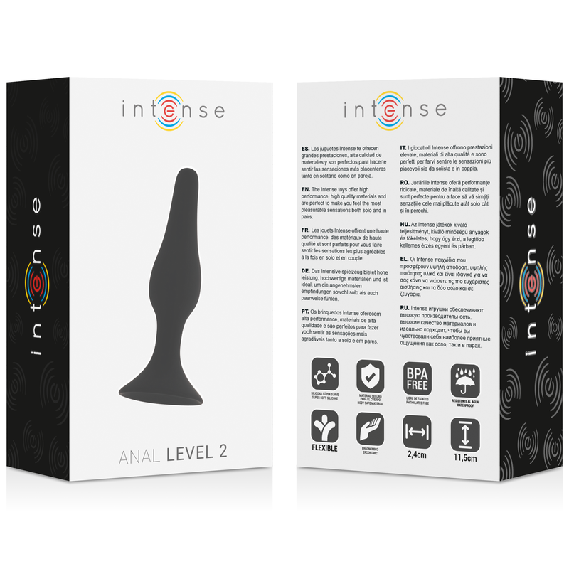 INTENSE - Anal Stufe 2, 11,5 cm, Schwarz