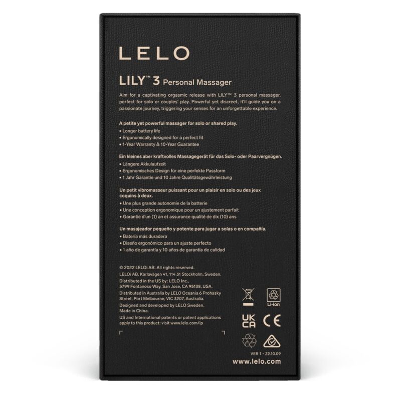 LELO - Lily 3 persönlicher Massager Polargrün ergonomisch