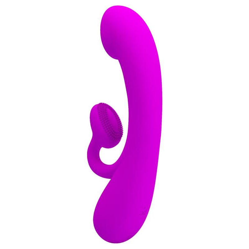 PRETTY LOVE - Sincere Silikon-Vibrator mit Klitorisstimulator und Saugfunktion Violett