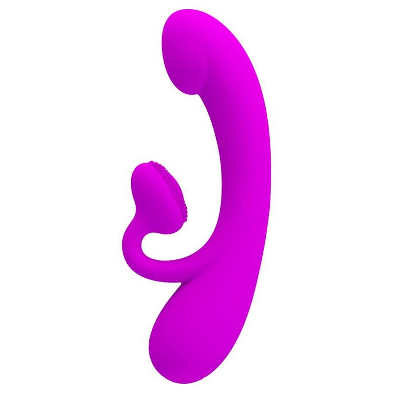 PRETTY LOVE - Sincere Silikon-Vibrator mit Klitorisstimulator und Saugfunktion Violett