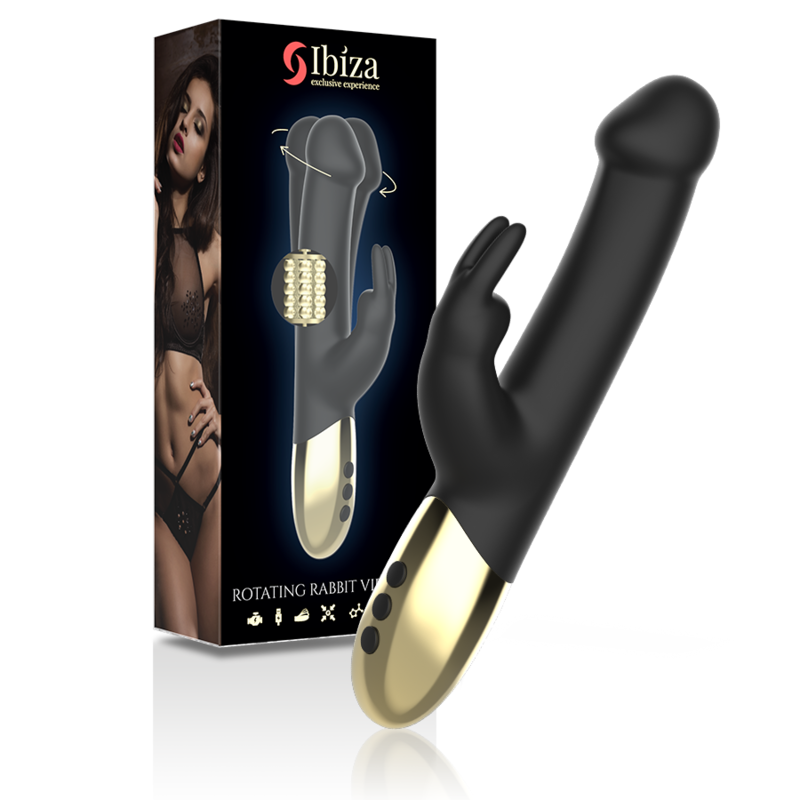 IBIZA - Rotierender Rabbit-Vibrator