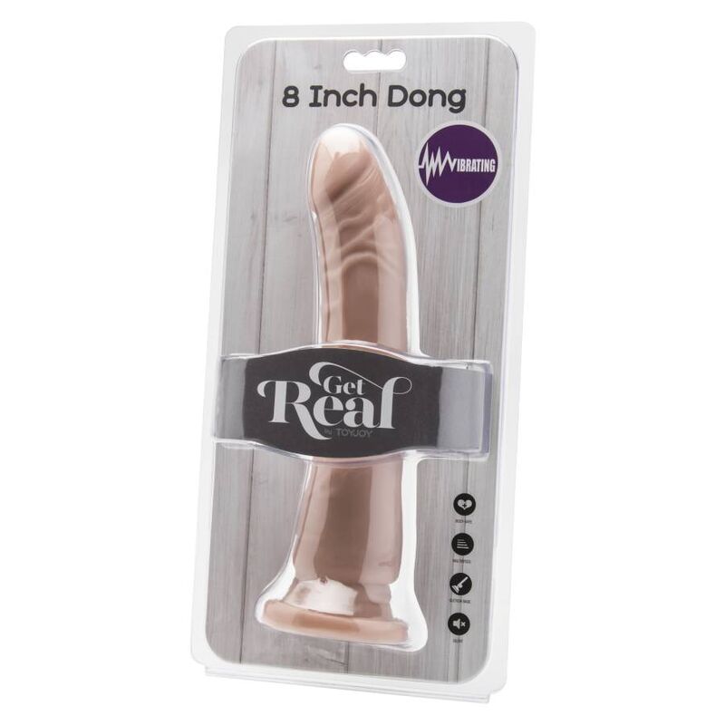 GET REAL - Dong Vibrator Hautfarben, 20,5 cm