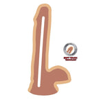 GET REAL - DUAL DENSITY DILDO 17 CM EIERHAUT