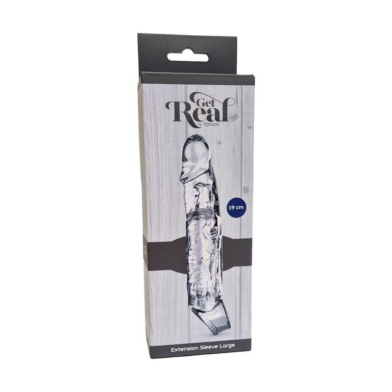 GET REAL - Penisverlängerungshülle Lang Transparent, 19 cm