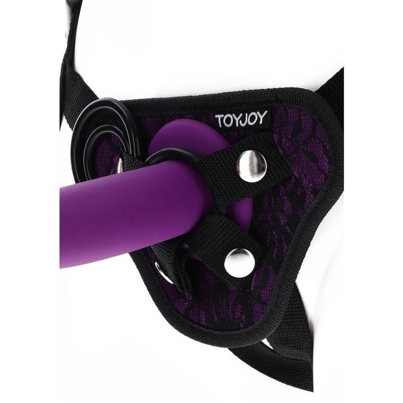 GET REAL - Strap-on-Spitzengeschirr Lila