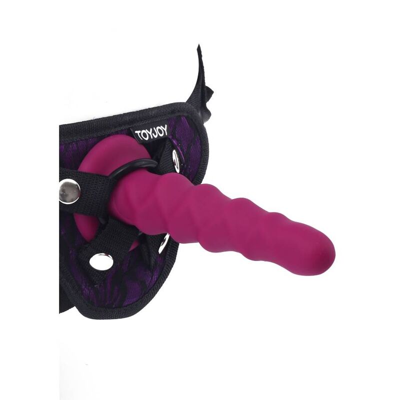 GET REAL - Ribbed Dong Dildo Rot, 12 cm