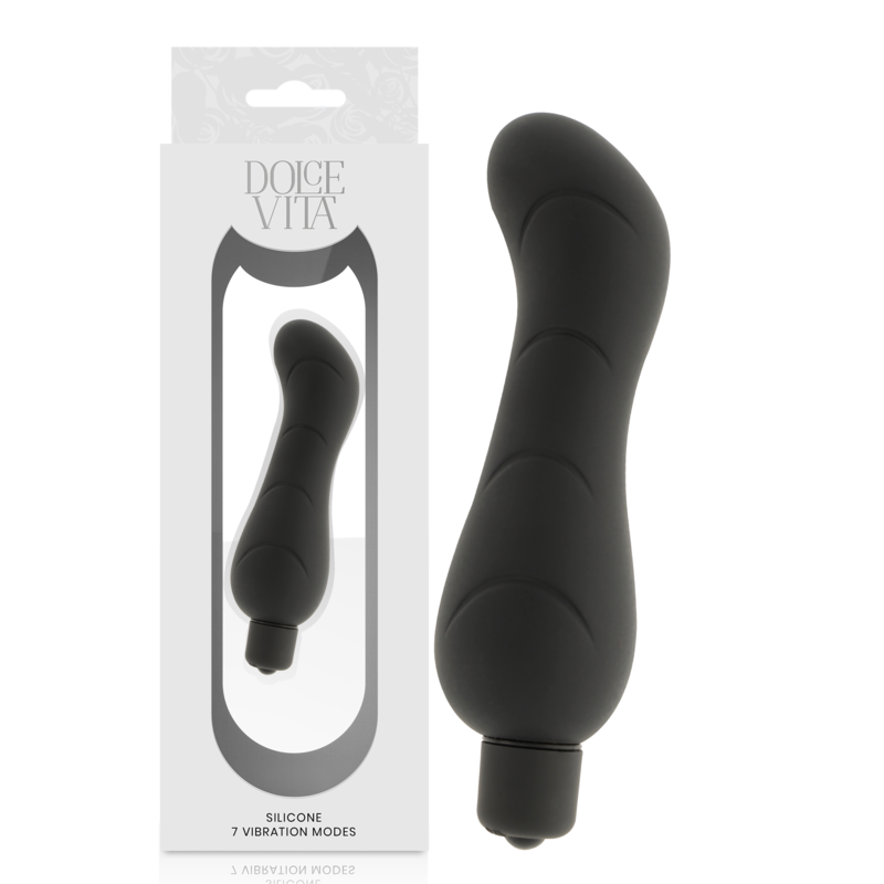 DOLCE VITA - G-Spot Silikon-Dildo Schwarz