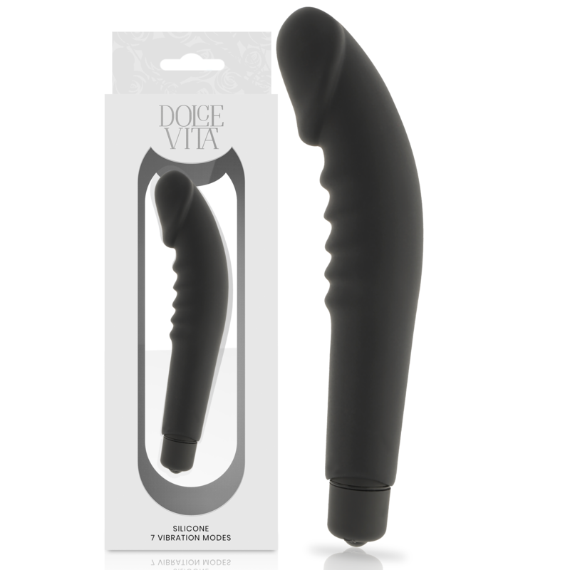 DOLCE VITA - Realistic Pleasure Silikon-Dildo Schwarz