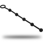 Black&Silver - Korg Anal-Rosenkranz Silikon Initiation 21 cm